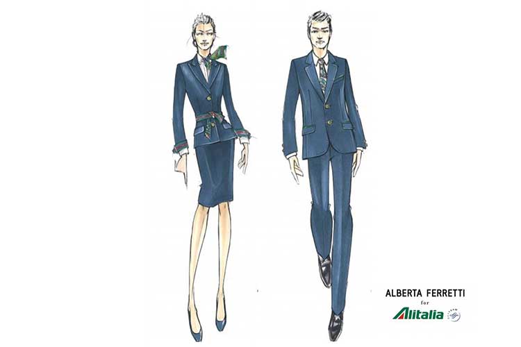 Alberta Ferretti firma le nuove divise Alitalia 12 06 18 1